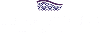 Bande pourpre foncée ondulée avec motif géométrique de losanges violets et blancs en dessous.